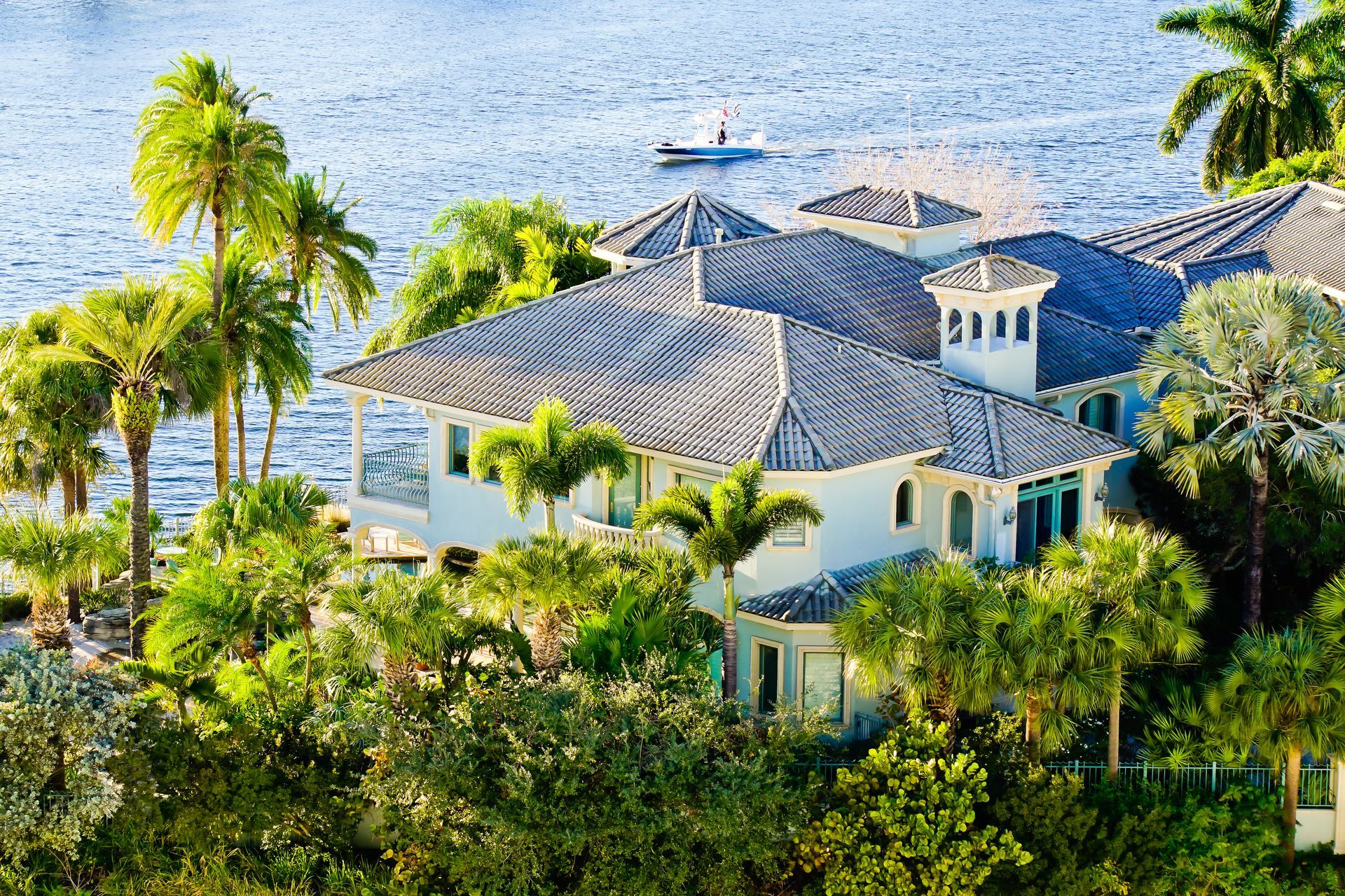 Mixed-Slope Tile Roofs for a Jupiter Florida home