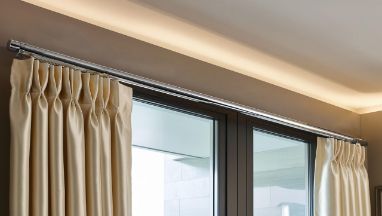 Electric and battery curtain poles automatic curtain poles