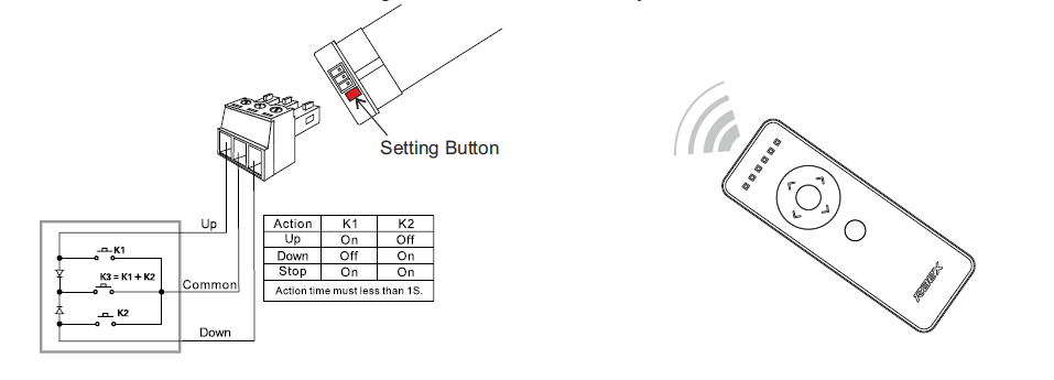 TD400QE Dry Contact wiring diagram