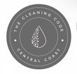 A dark gray circular logo for