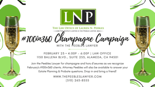 #100in360 Champagne Campaign