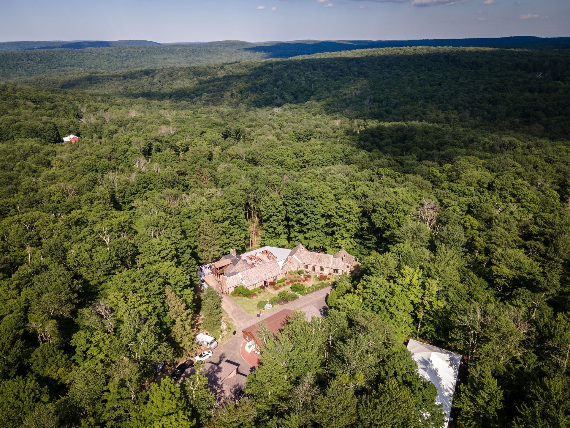 Aerial photo of Tuscany Manor by Pocono Drone Photography