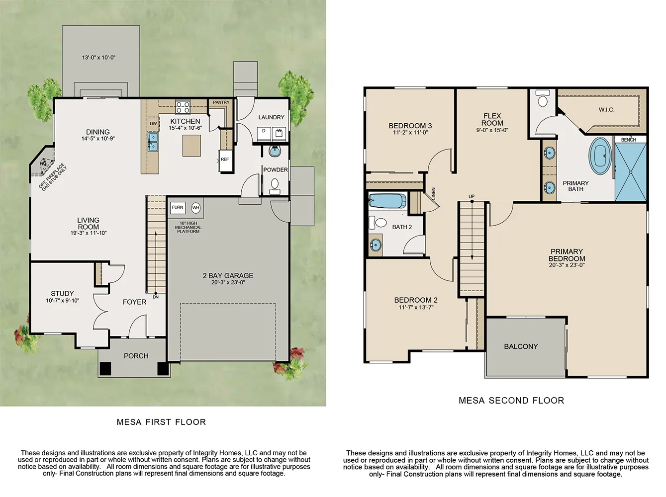 The Mesa Floor Plan Integrity Homes