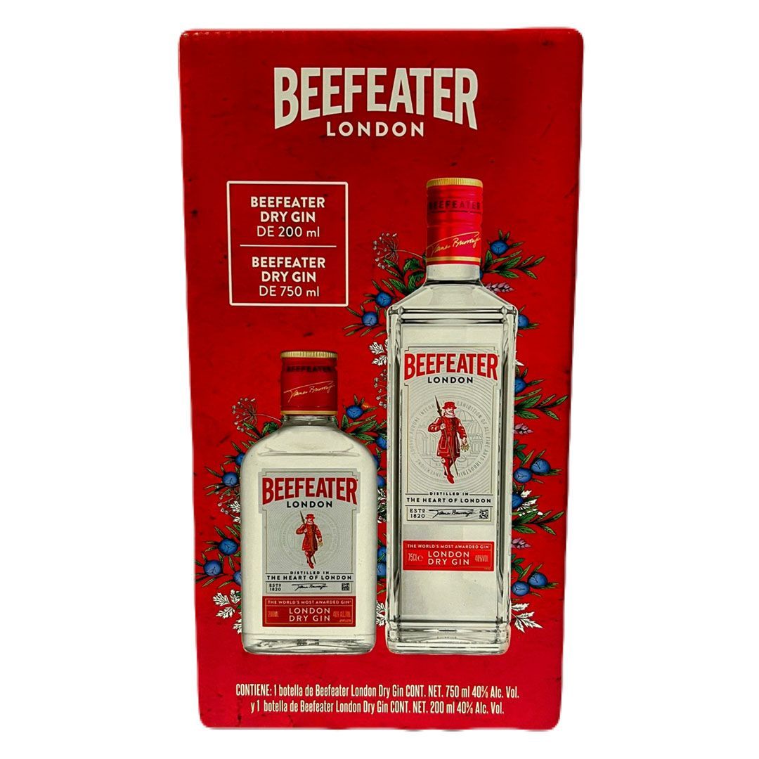 Ginebra Beefeater 750 ml C/Beefeater 200 ml