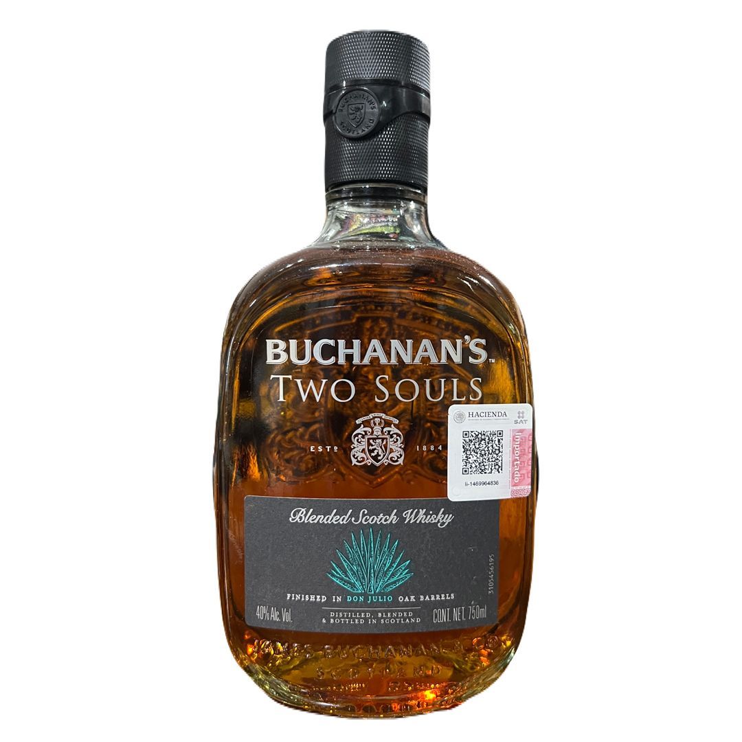 Whisky Buchanan's Two Souls 750 ml + 2 vasos metálicos