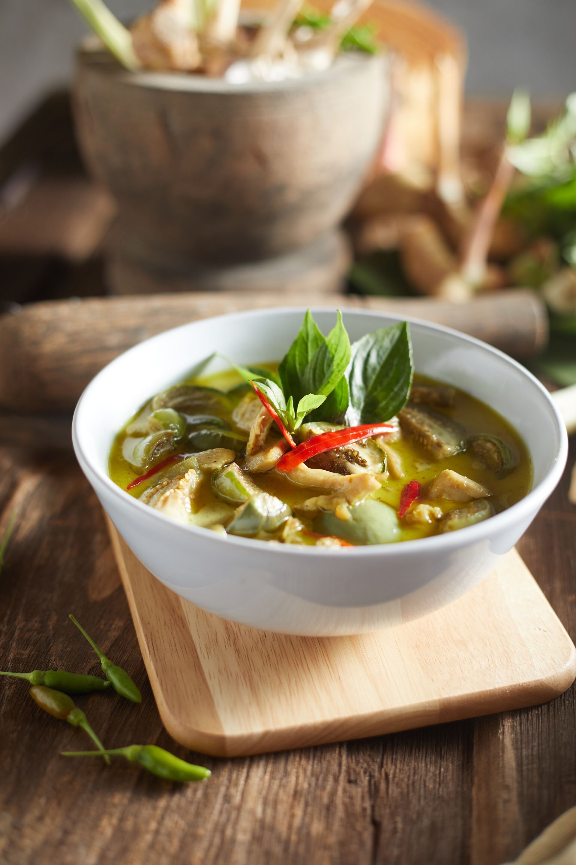 Chicken Thai Green Curry at Buddha Thai Cafe & Restaurant Launceston