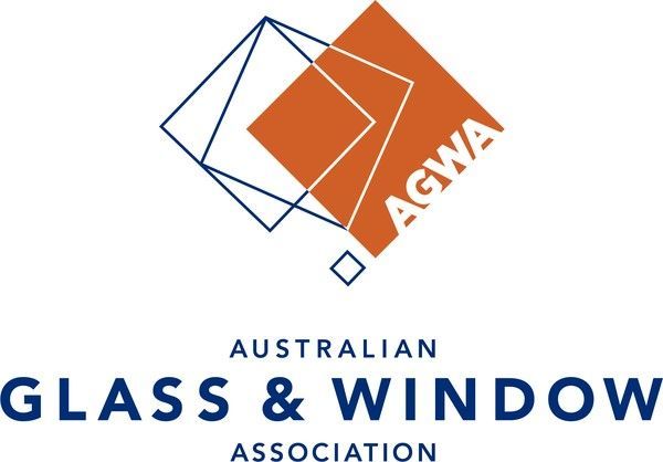 The logo for the australian glass and window association