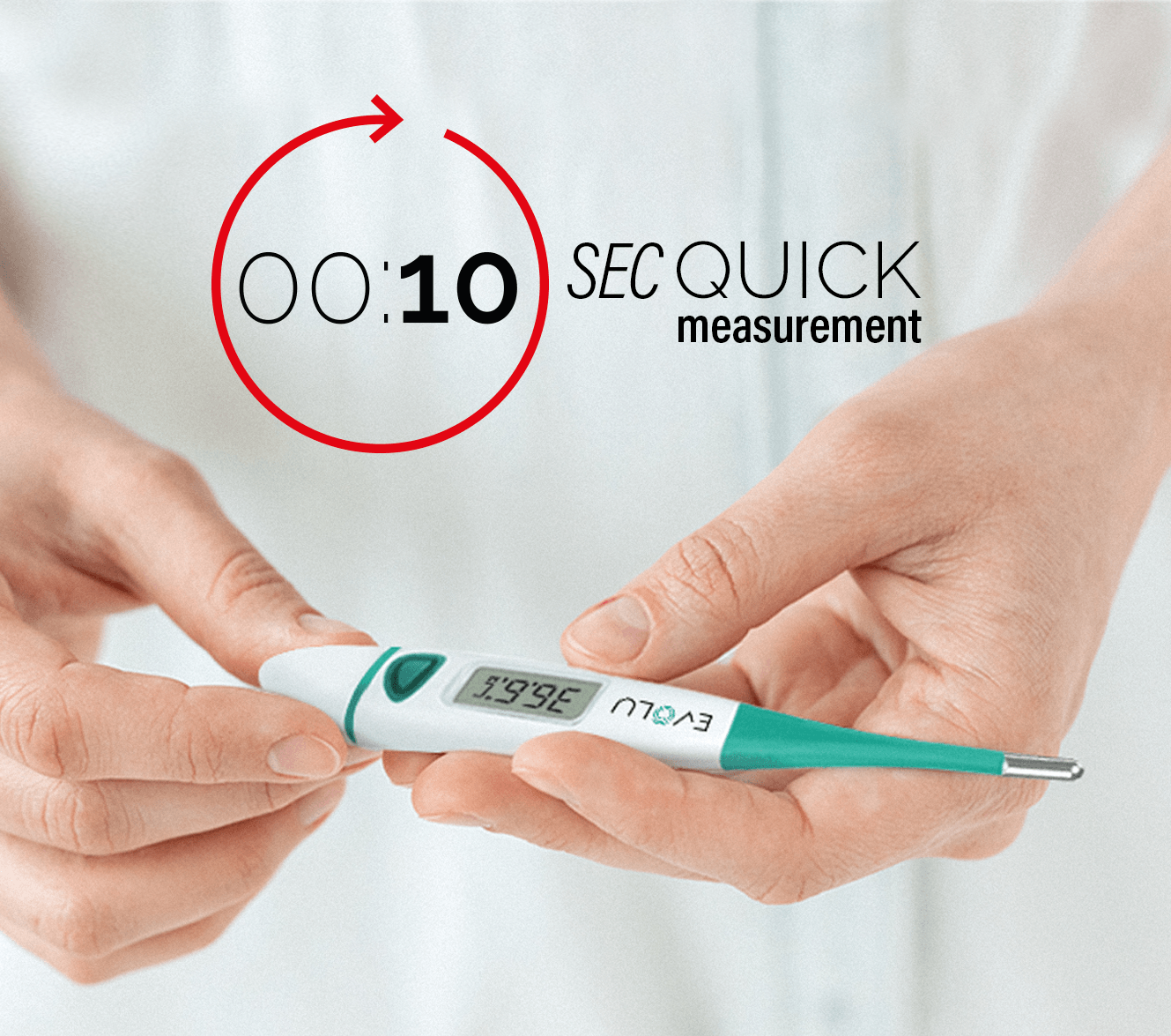 Digital thermometer with flexible tip SOFT | Evolu