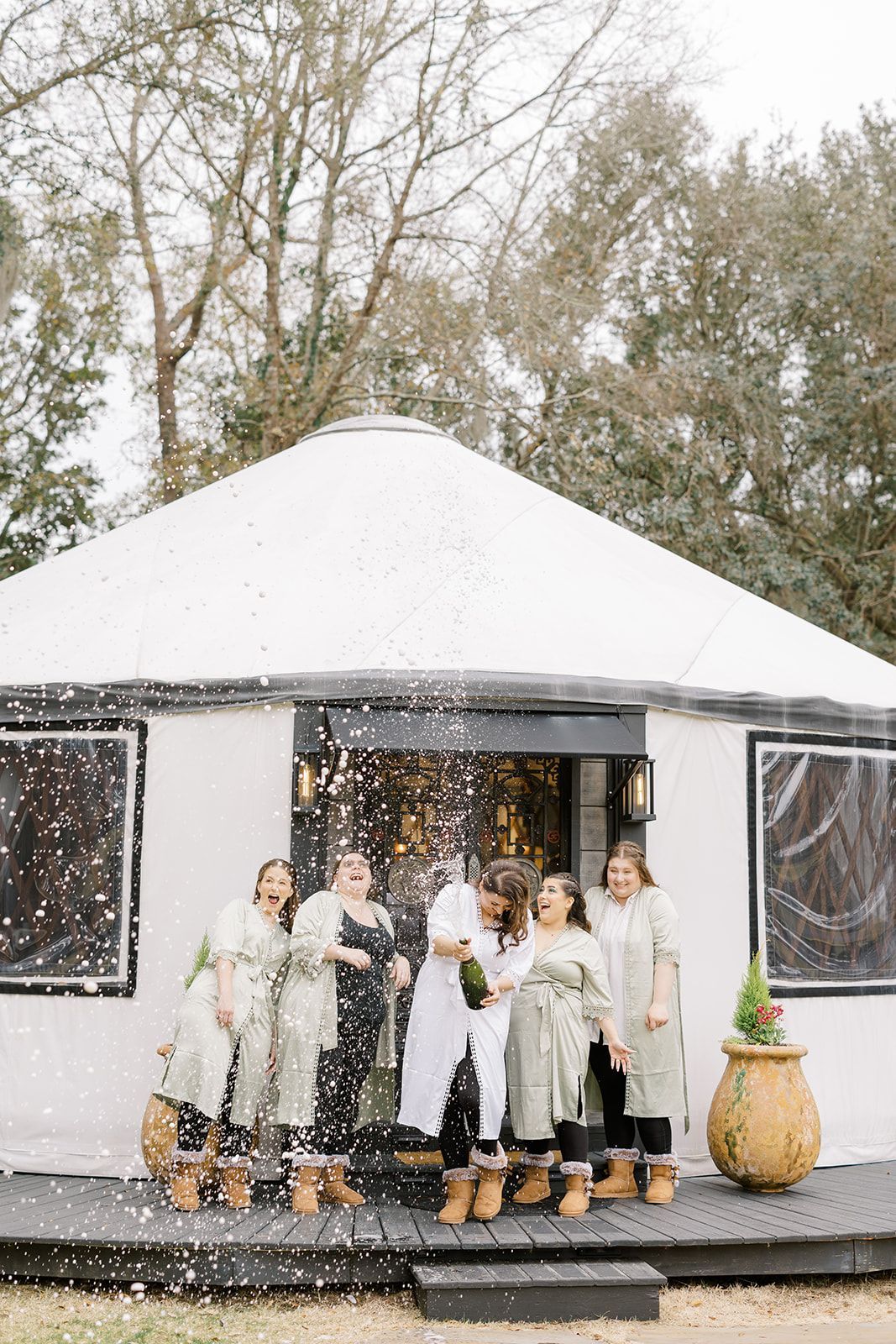 Yurt outside