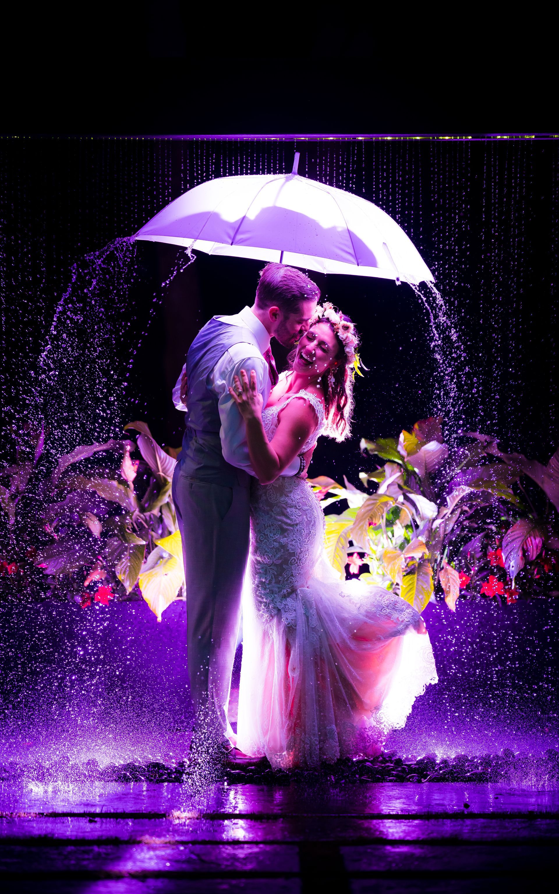 Rain Wall with Unbrella