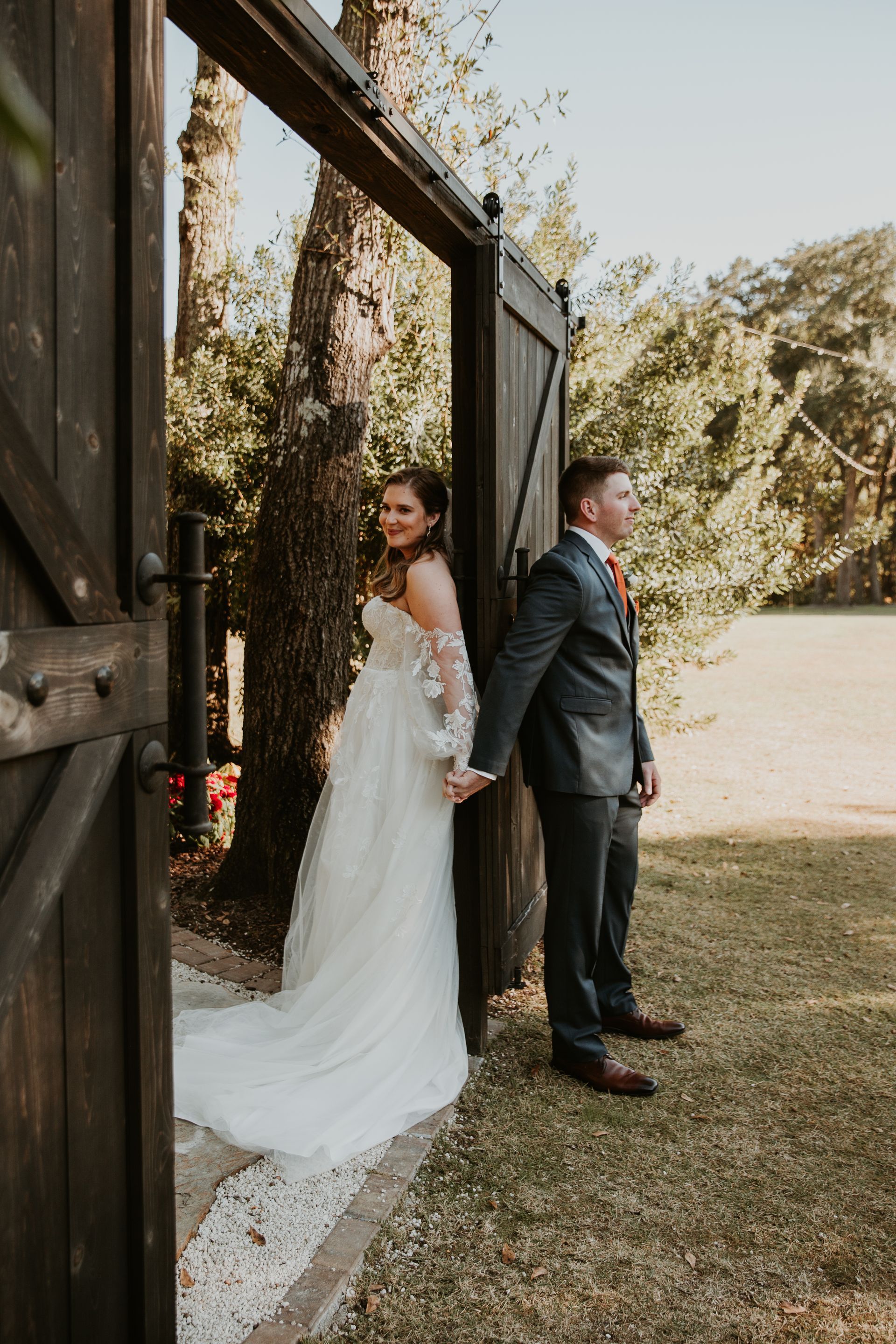 Secret Garden entrance for bride
