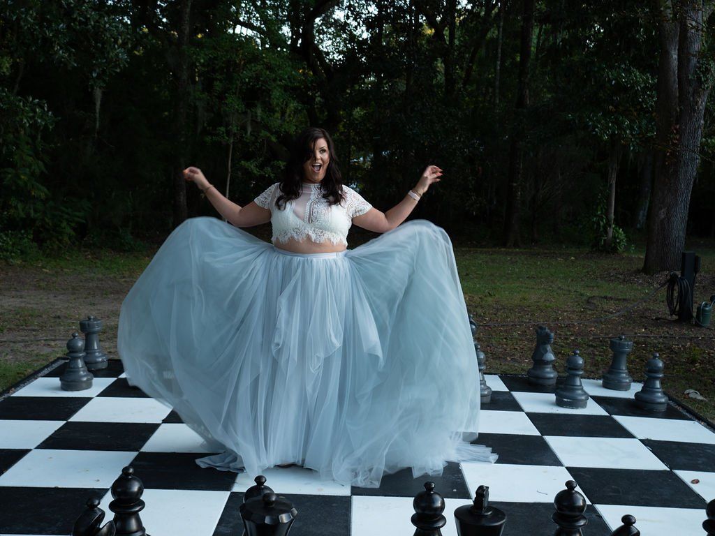 bride on huge chess board