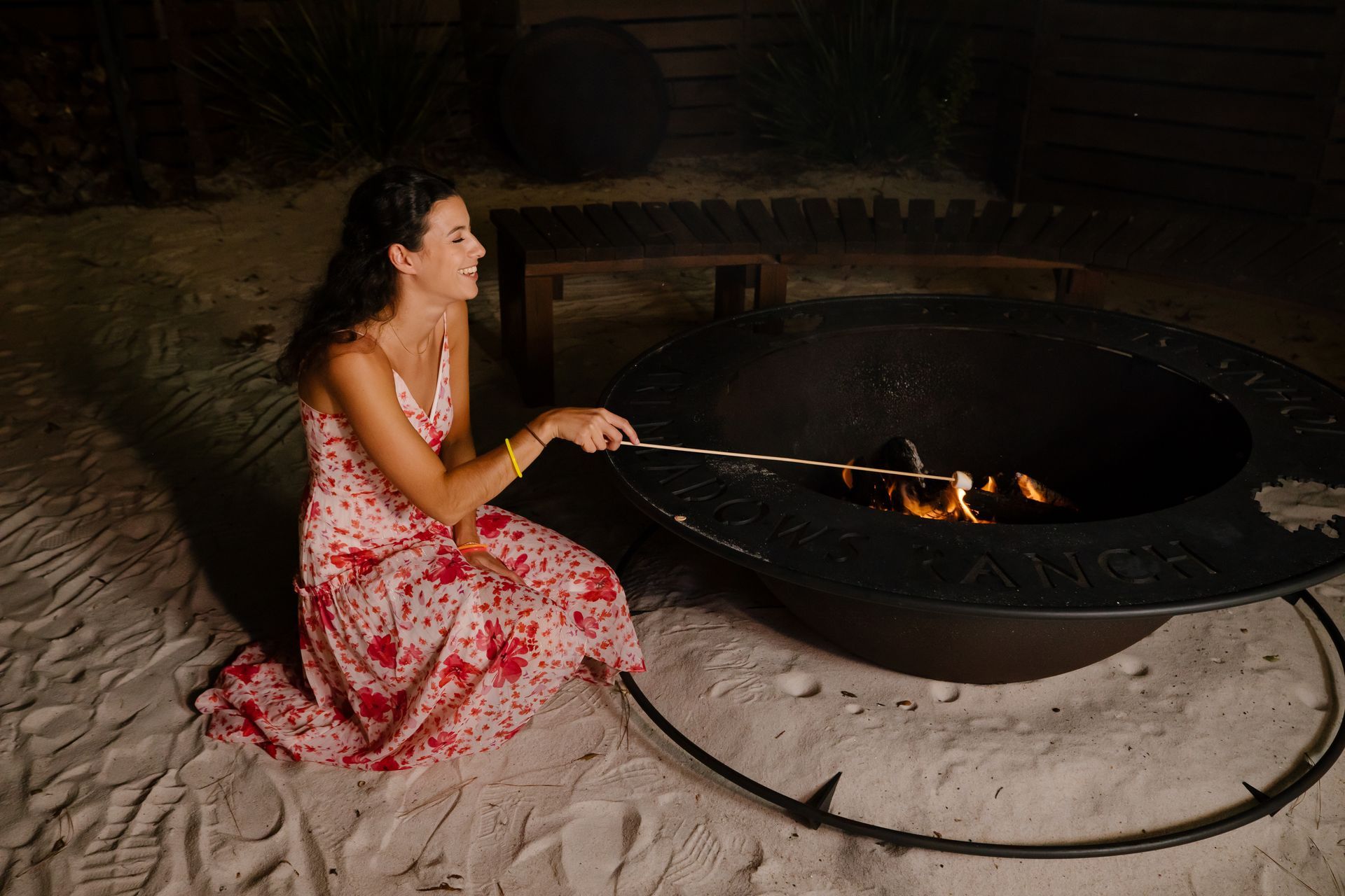 fire pit at Hart Meadows Ranch