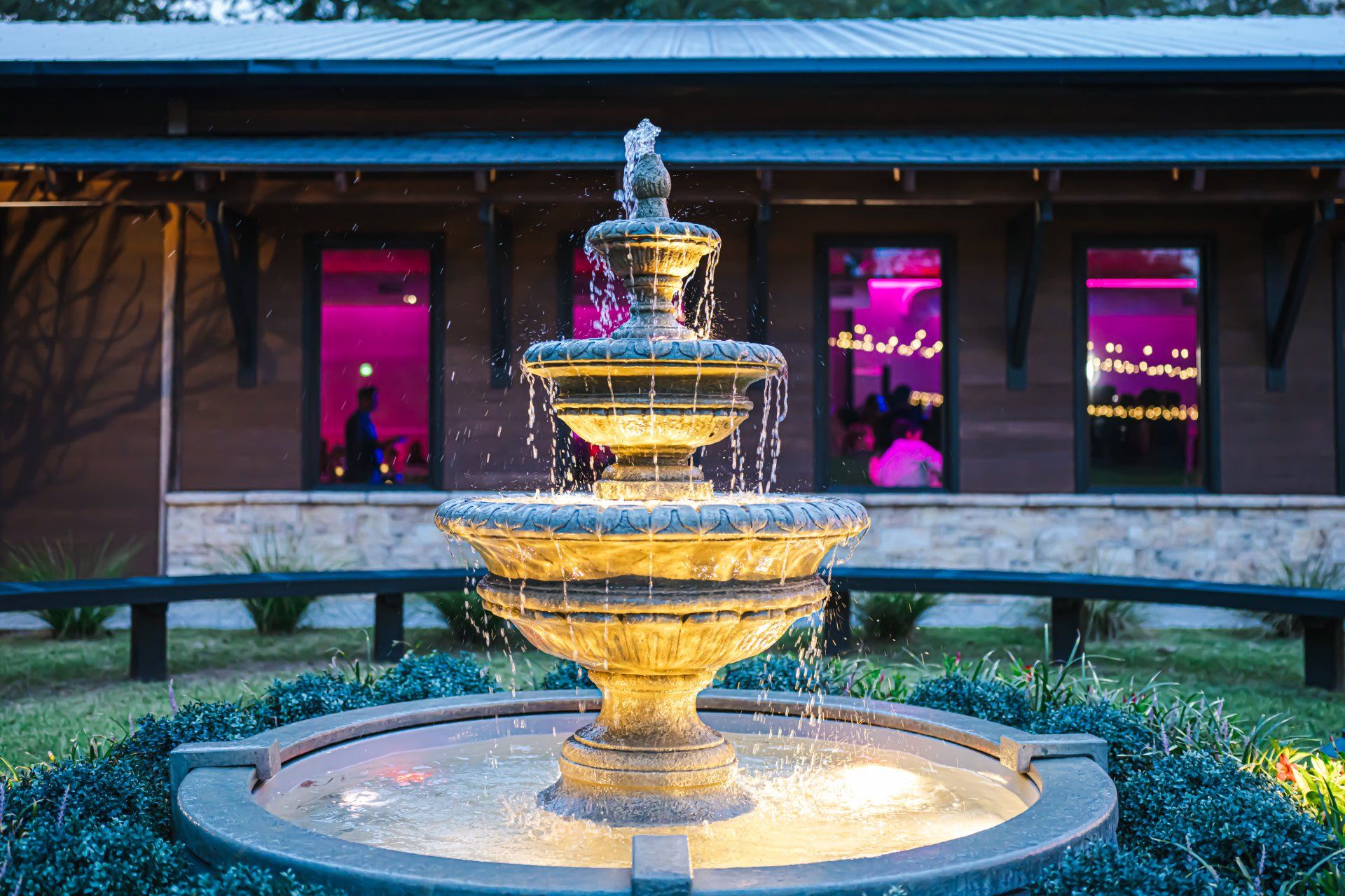 Beautiful Fountain at Hart Meadows Ranch