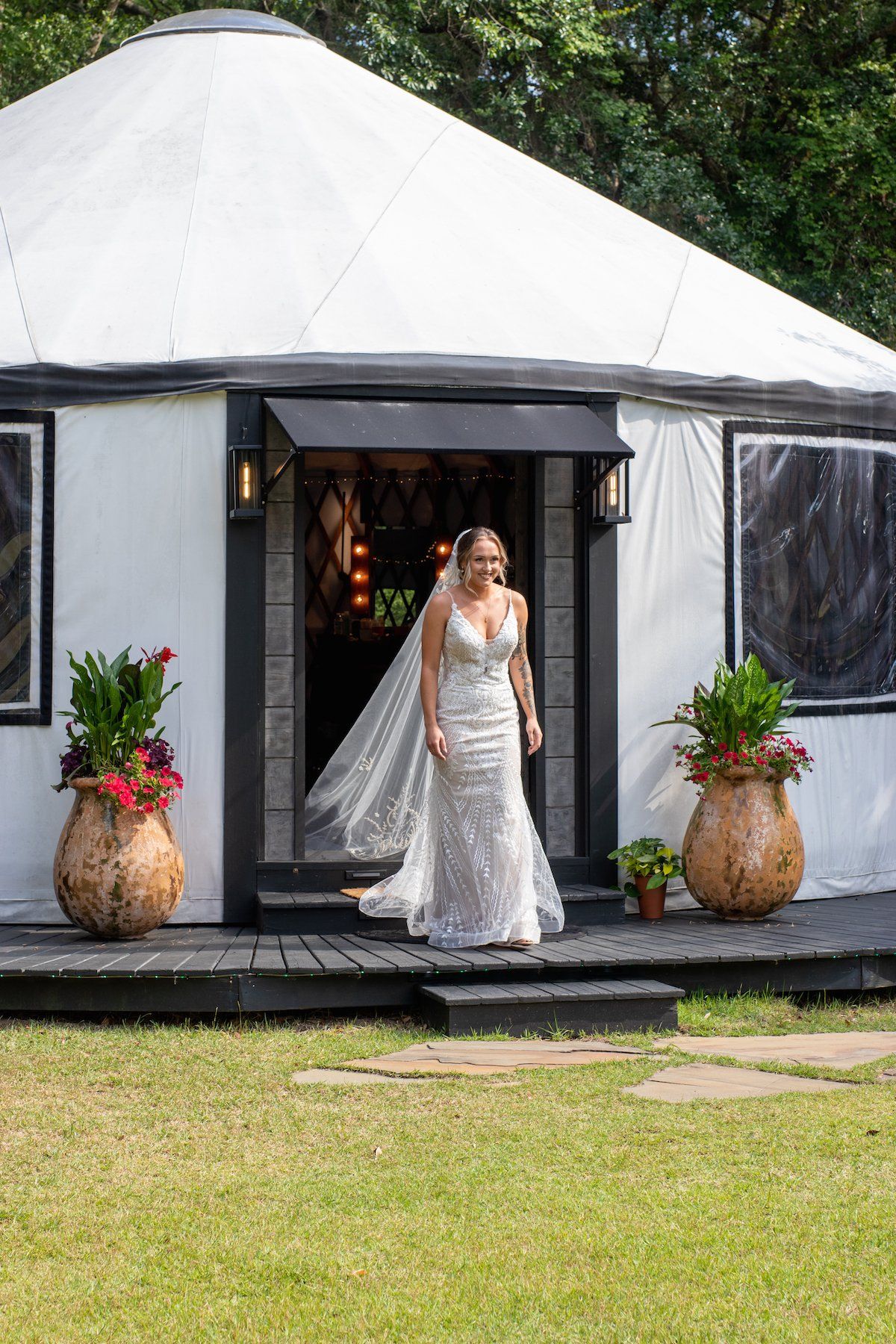 Yurt with bride