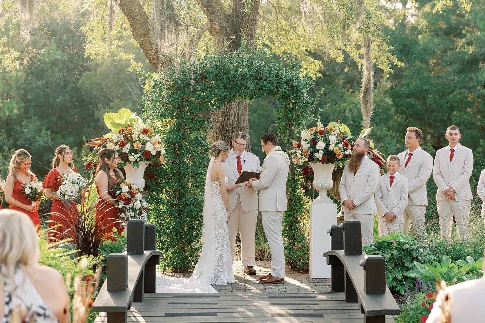 wedding ion island at Hart Meadows Ranch