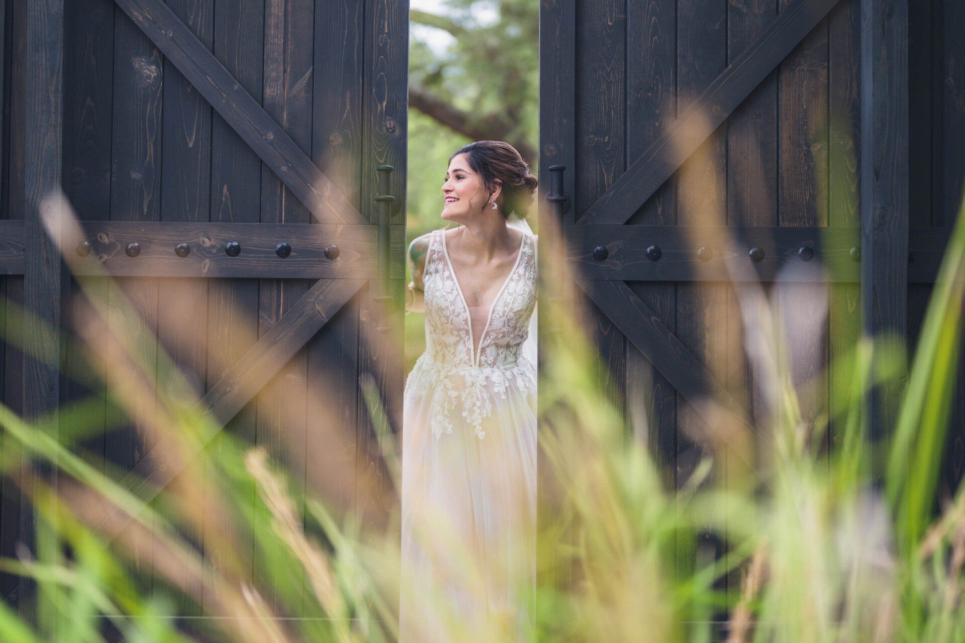bride distance shot Hart Meadows Ranch