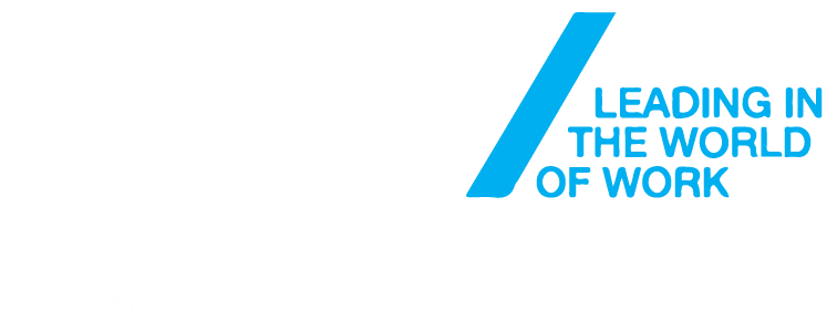 RCSA LOGO “Leading in the World of Work” on a white background