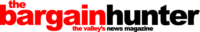 Logo for The Bargain Hunter, a news magazine, with the word