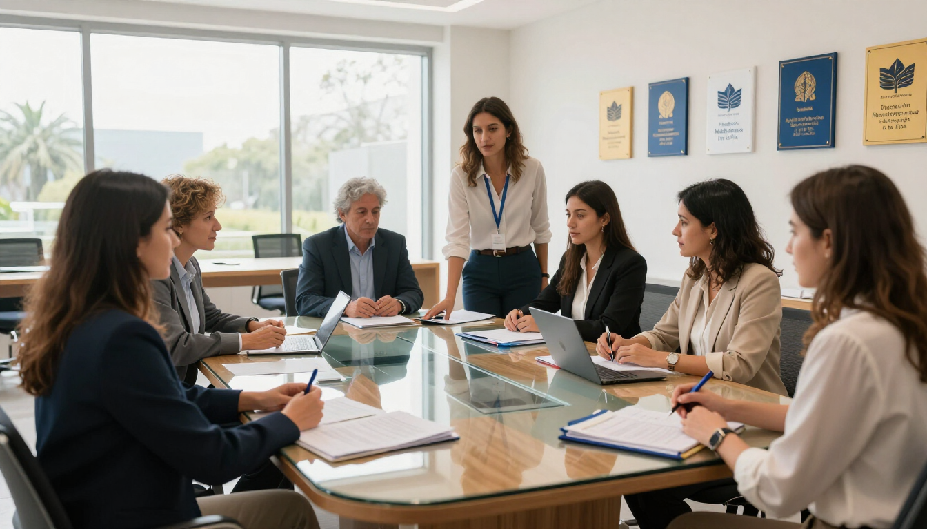 Equipo de FUMPAZ atendiendo consultas y coordinando alianzas institucionales