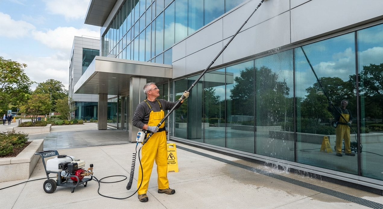 Professional exterior cleaning for commercial properties
