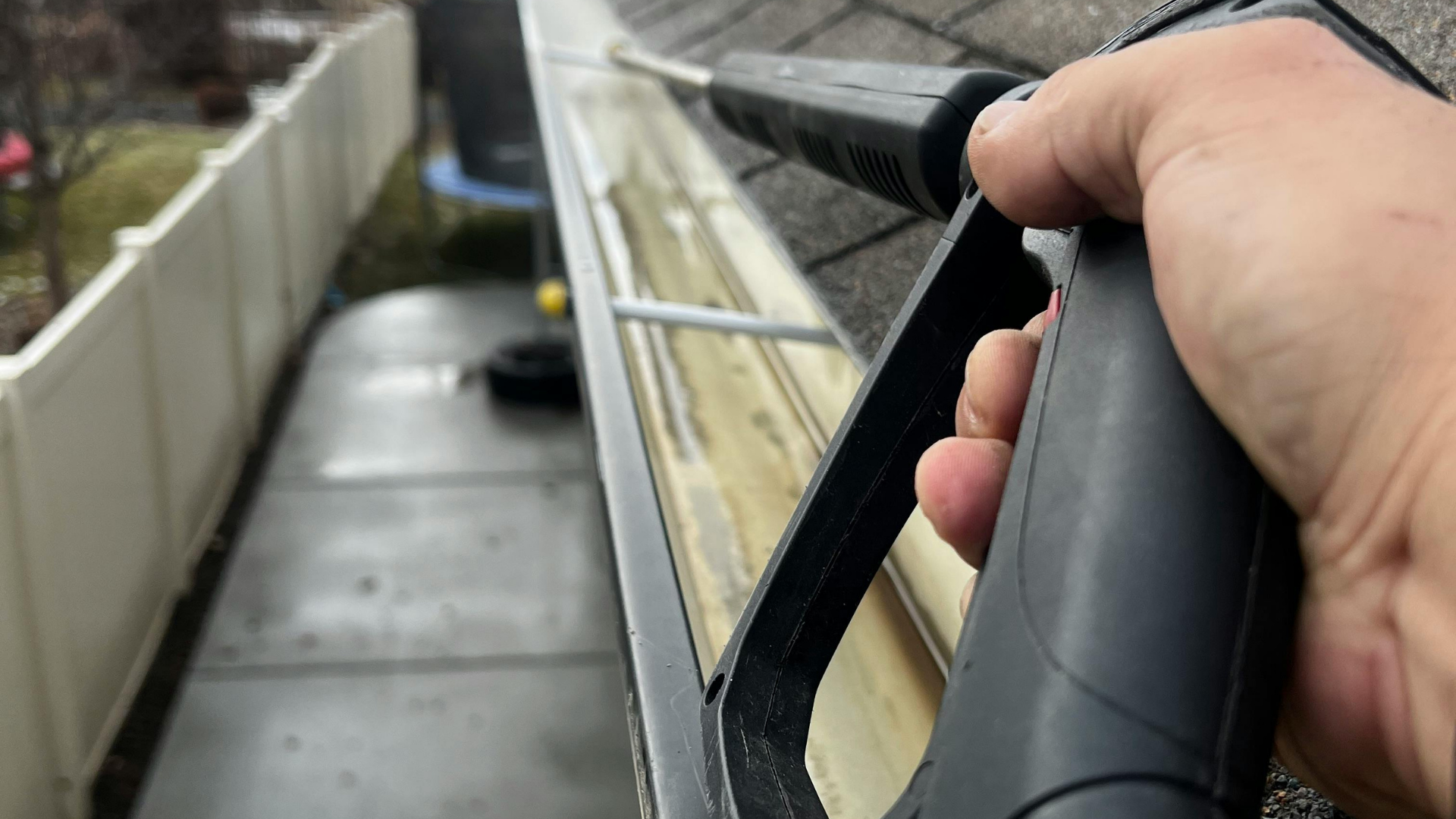 Professional pressure washing improving property appearance
