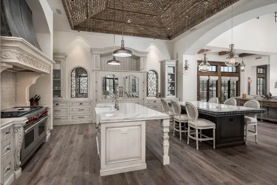 Modern kitchen layout optimized for storage and function