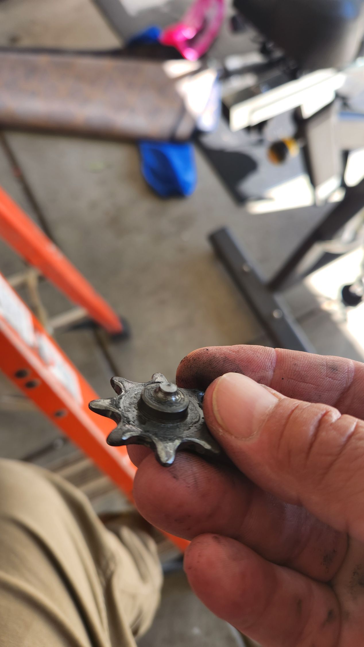 Replacing a sprocket on a garage door opener in Winchester CA
