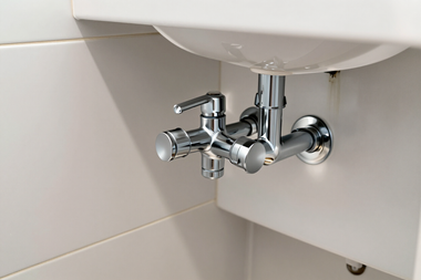 Finish plumbing in a completed bathroom