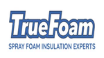 TrueFoam logo with blue text and tagline “Spray Foam Insulation Experts”