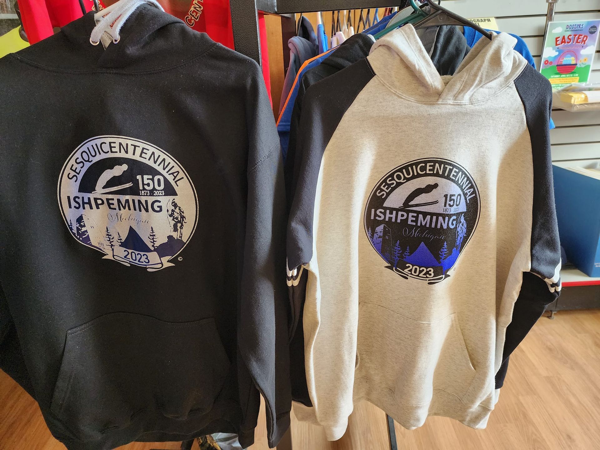 Two hoodies with