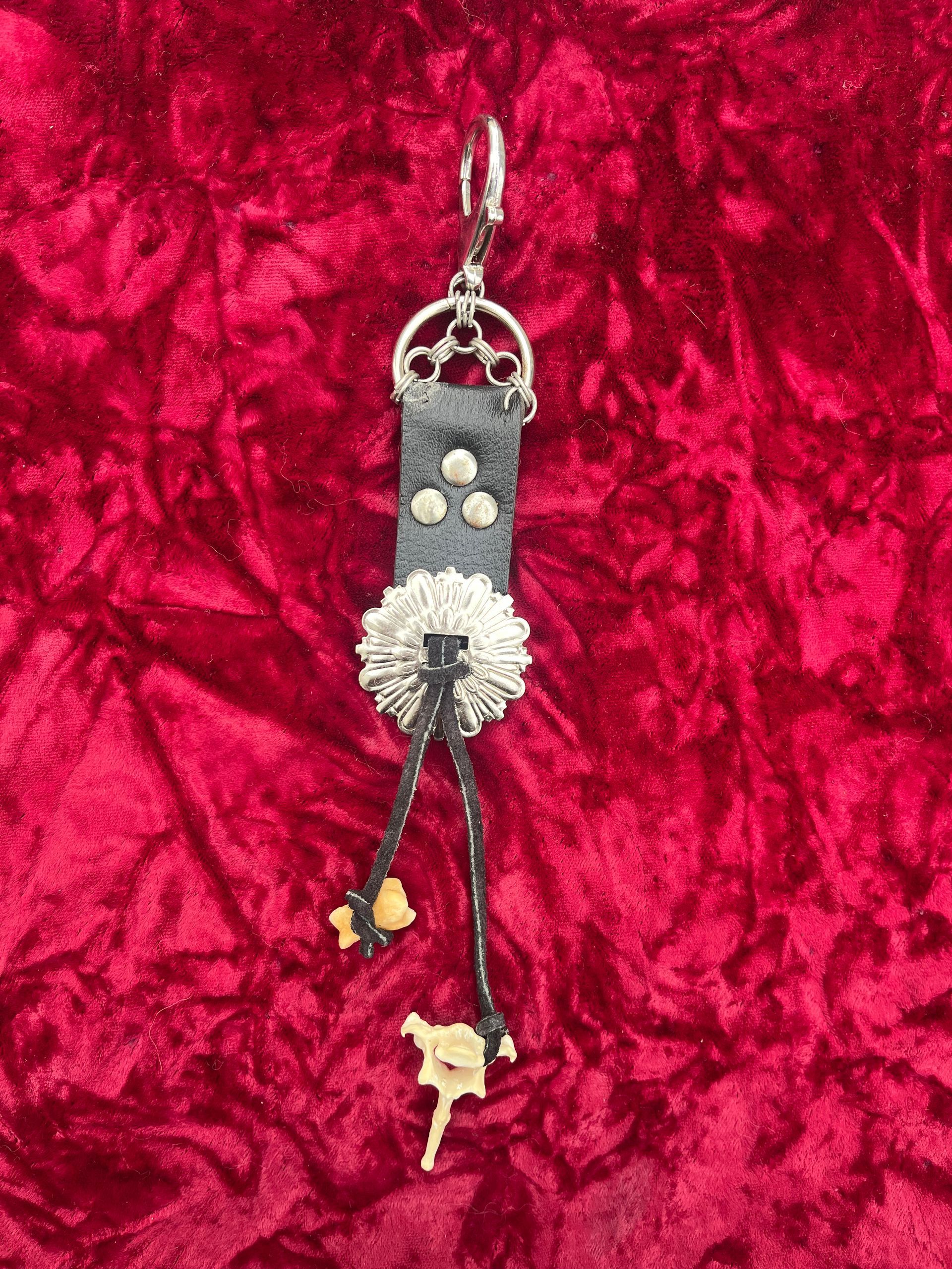 Bone bolo keychain