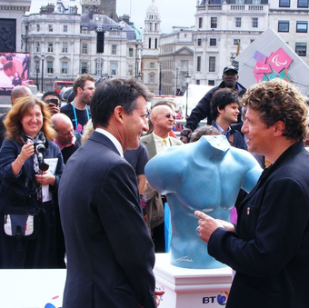 Lord Sebastian Coe London 2012 Art and Sport BCD Sculpture
