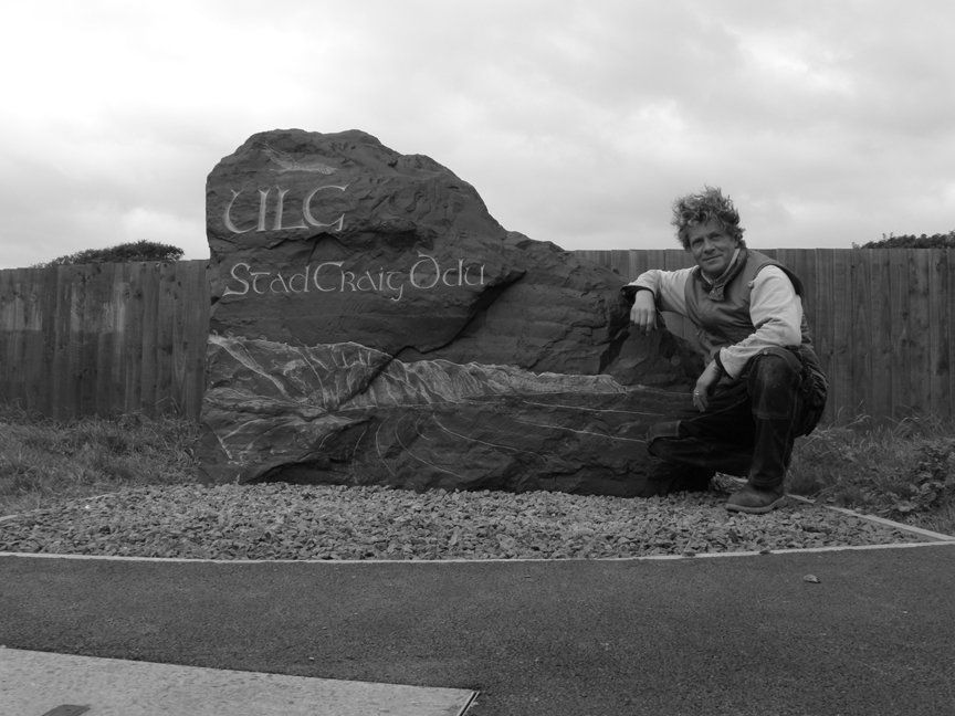 Public art BCD sculpture llanon Wales