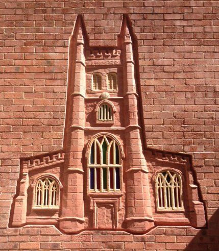 Brick carving Newbury England BCD sculpture Southbrook House