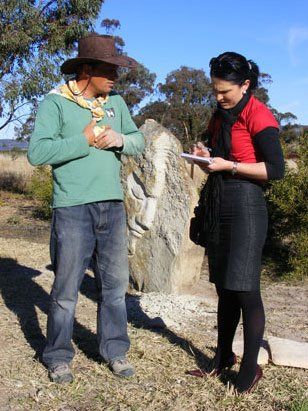 Australia sculpture trail Upper Hunter Vallery BCD sculpture Stone carving