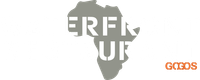 Gogos waterfront restaurant logo with Africa shape in background
