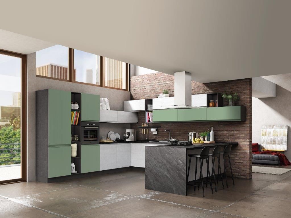 Cucina moderna progettata da STAZI ARREDA a Frosinone