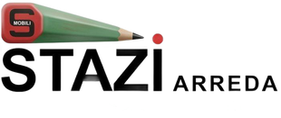 Logo STAZI Decor con icona di matita verde e gomma rossa