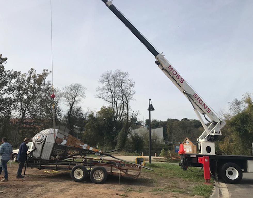 A crane from 