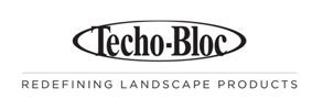 Techo-Bloc logo with tagline “Redefining Landscape Products”