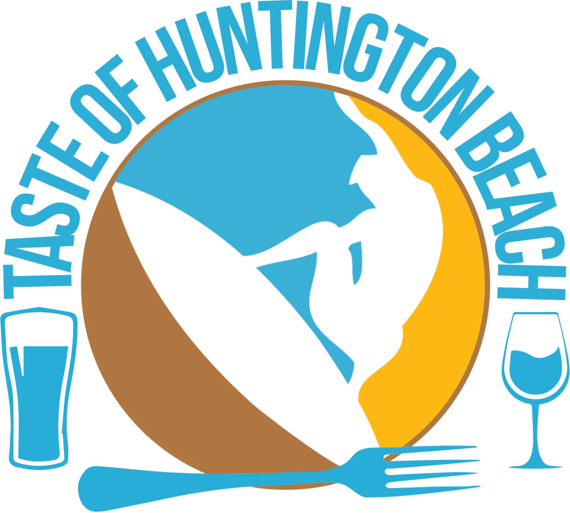 A logo for the taste of huntington beach