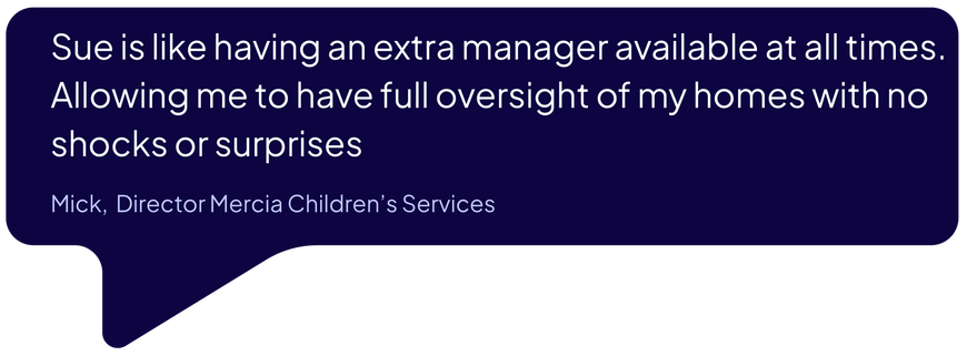 Dark blue quote card with white text about having an extra manager available at all times.