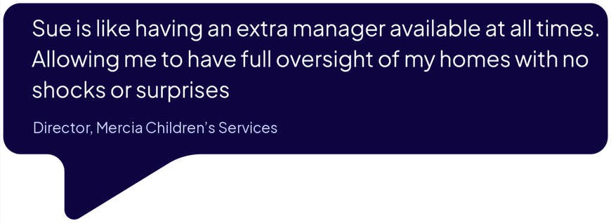 Dark blue quote card with white text about having an extra manager available at all times.