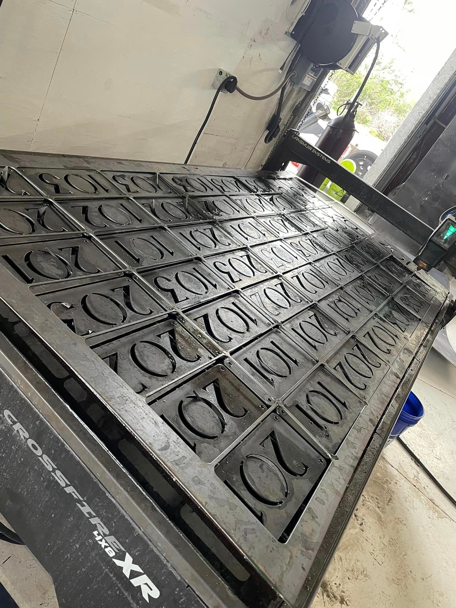 Metal sheet with cut-out 