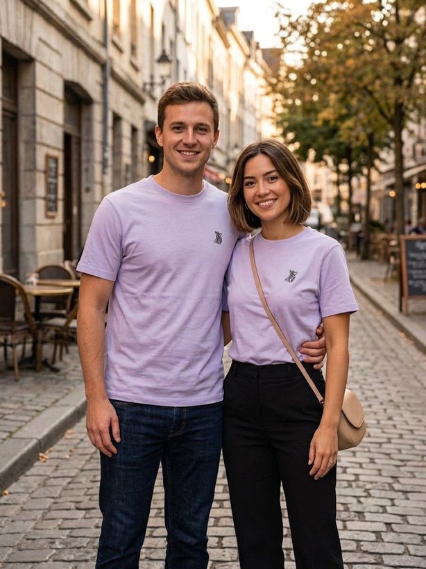 Couple Shirt Lilac