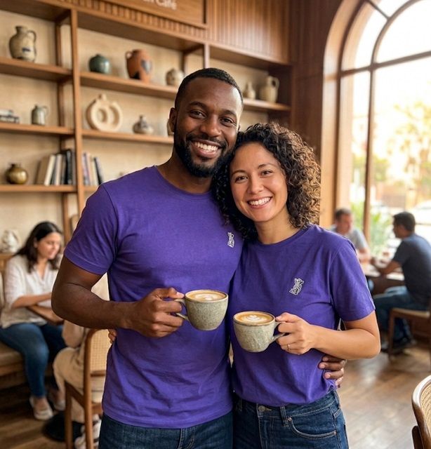 Couple Shirt Purple