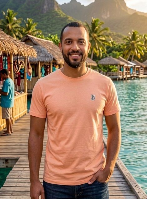 Mens Shirt Peach