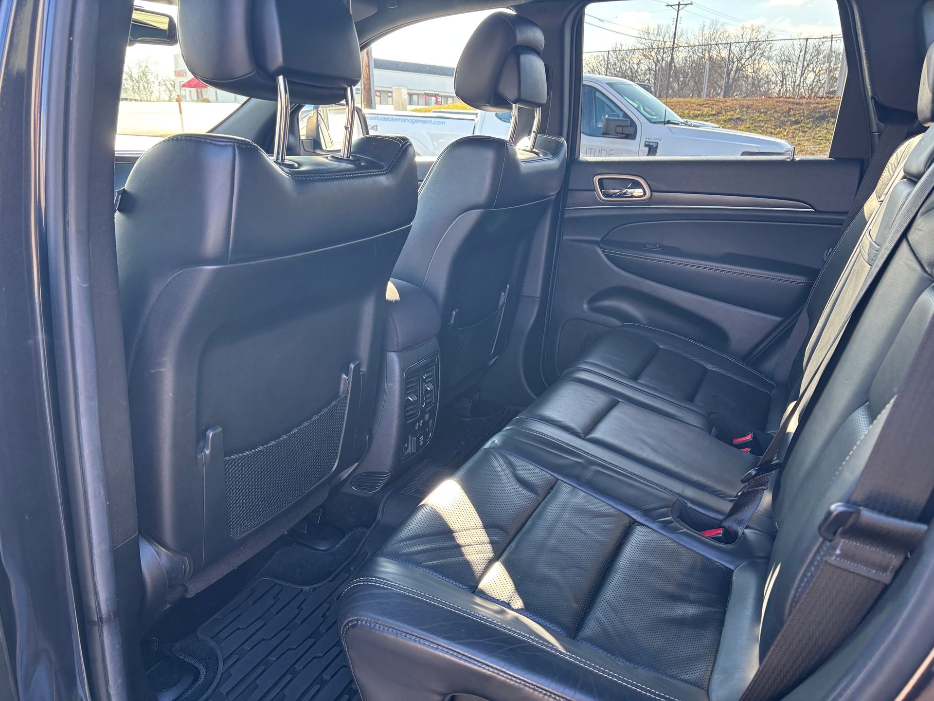Clean rear seats and footwell after an interior detail at Arch City Detail
