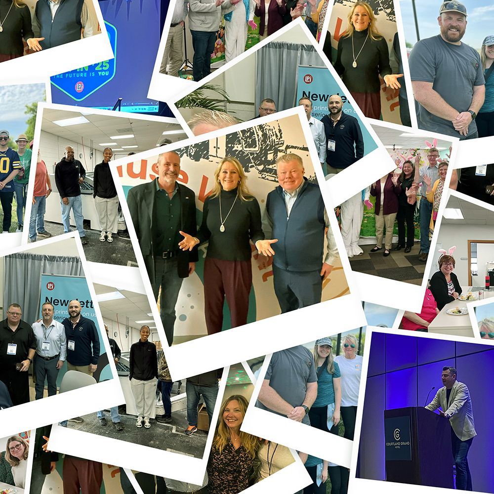 Collage of images of LPi employees